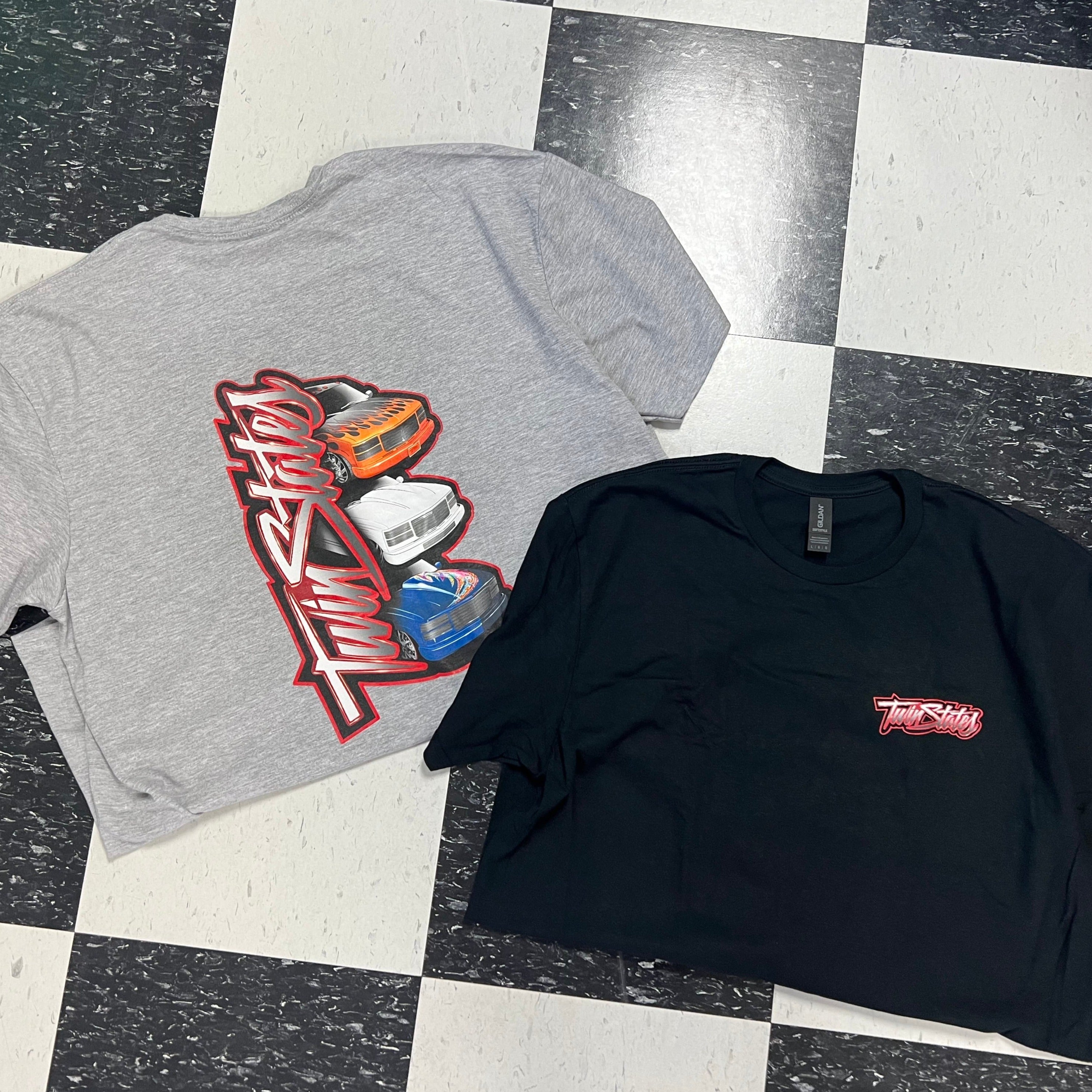 3 Trucks Stacked Logo T-Shirts | Twin States Rod Shop