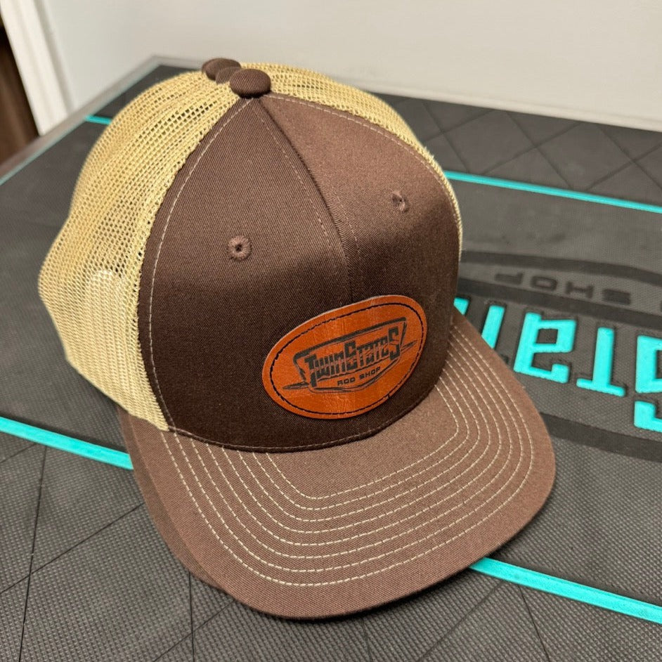 Leather Logo | Twin States Rod Shop Hat