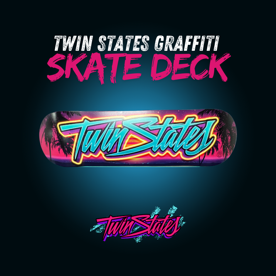 Twinstates Graffitti skate deck